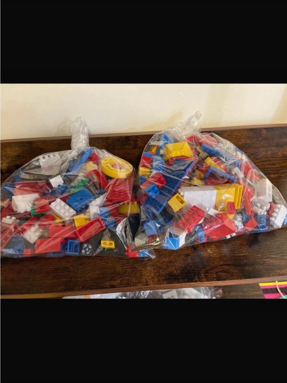 Lego Red Blue Yellow Building Brick Lot